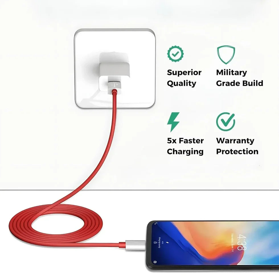 OnePlus Original 100W SuperVOOC Fast Charger with 1M Type-C Cable 1 Year Warranty