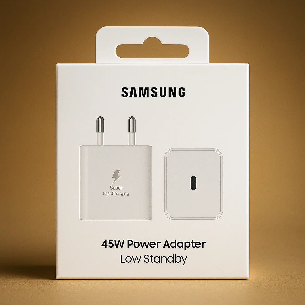 Samsung Original Super Fast Charging 45W With Type C Cable ( 1 year Warranty)