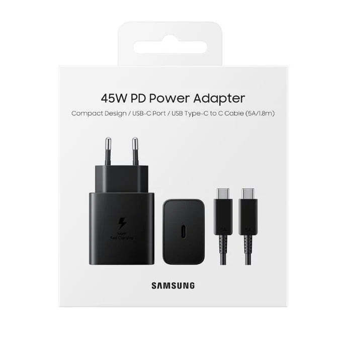 Samsung Original Super Fast Charging 45W With Type C Cable ( 1 year Warranty)